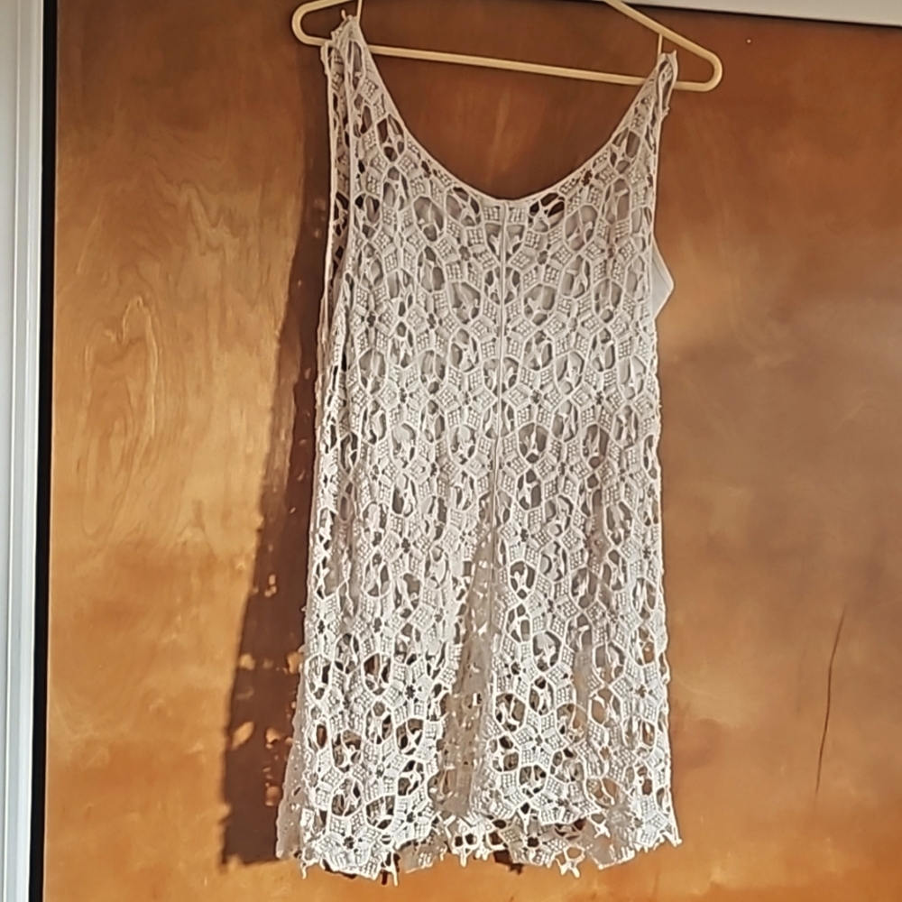 Lace tunic top